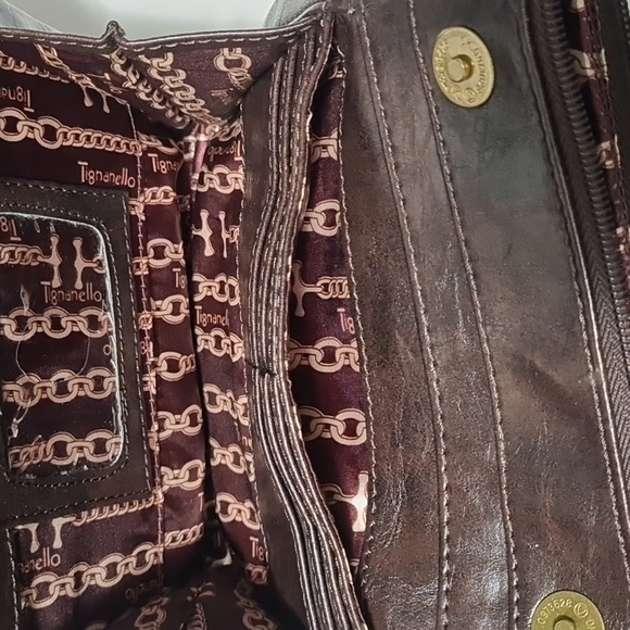 Tignanello 100% Genuine Leather Crossbody Purse - Picture 10 of 16